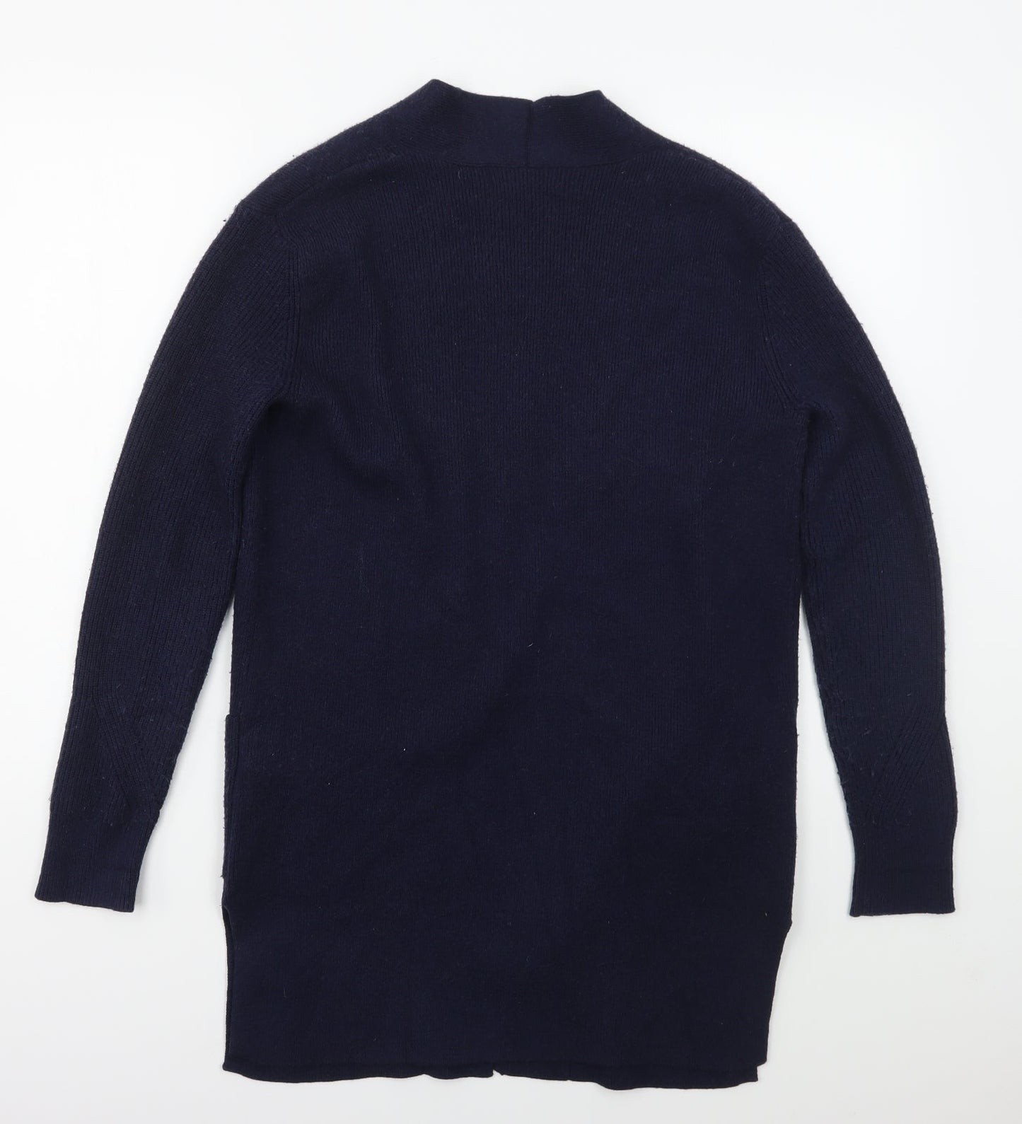 Marks and Spencer Womens Blue V-Neck  Viscose Cardigan Jumper Size 10