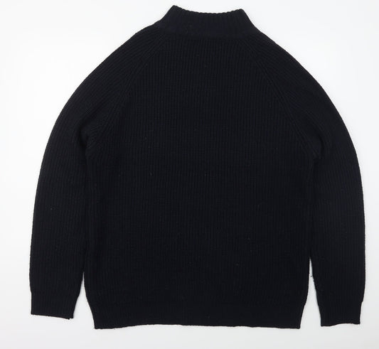 H & Lewis Mens Blue V-Neck  Acrylic Pullover Jumper Size 2XL