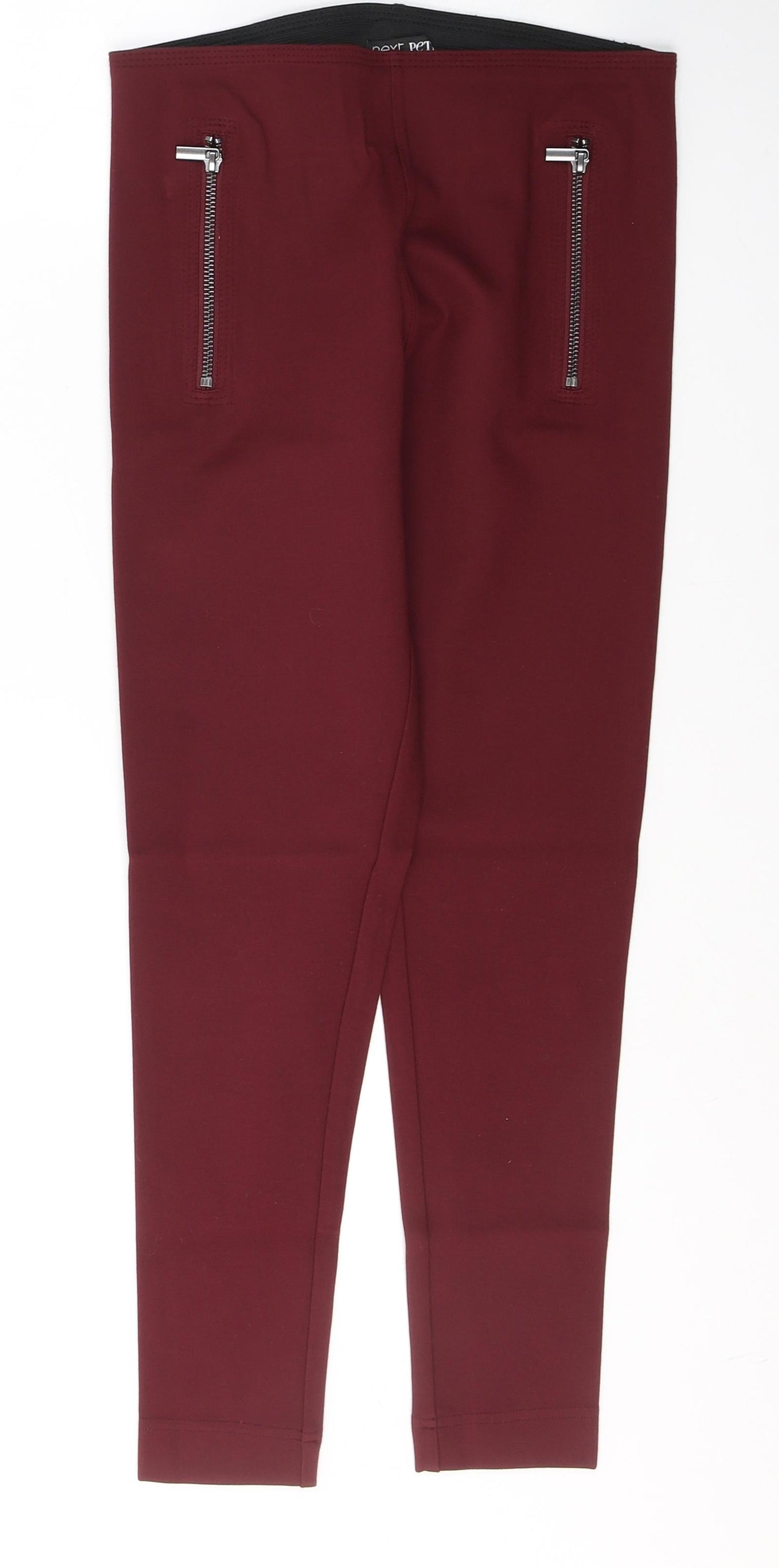 NEXT Womens Red  Viscose Trousers  Size 8 L24 in Regular