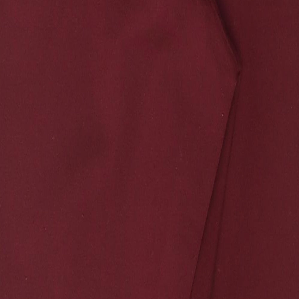 NEXT Womens Red  Viscose Trousers  Size 8 L24 in Regular