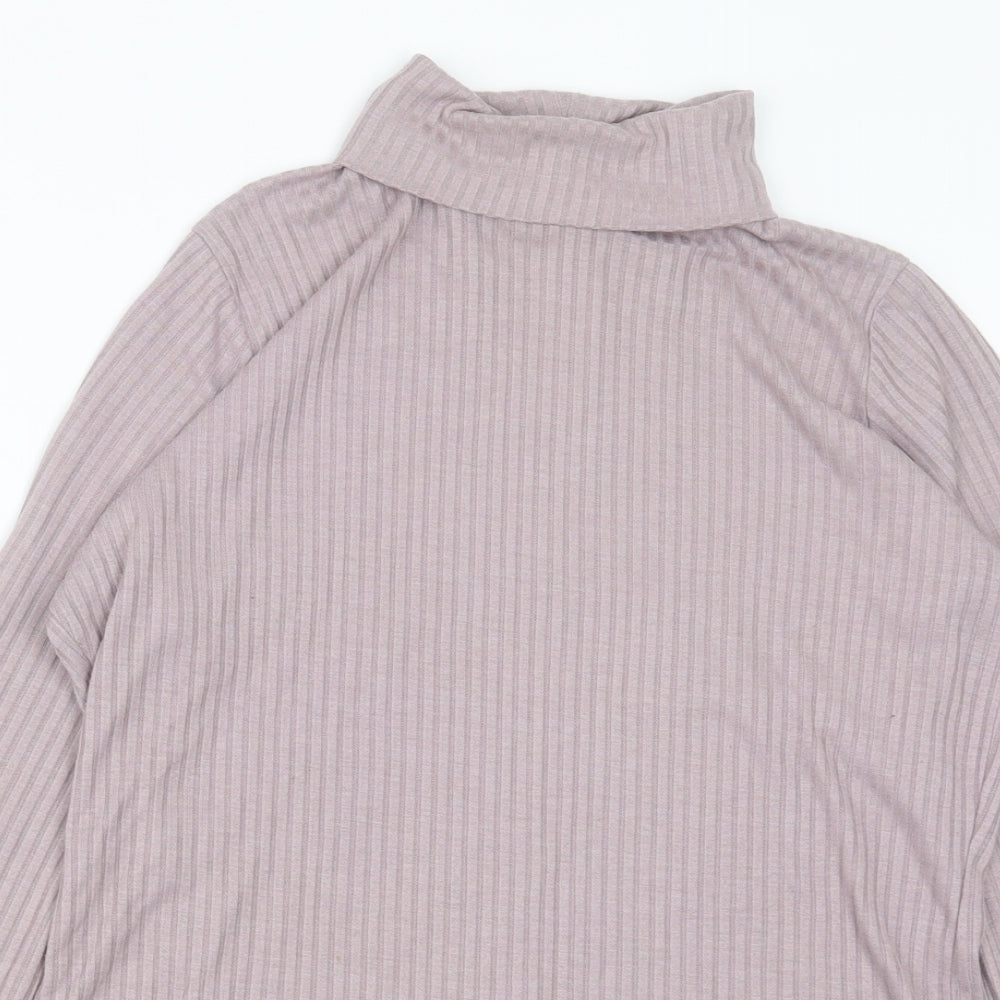 NEXT Womens Purple Roll Neck  Viscose Pullover Jumper Size 14