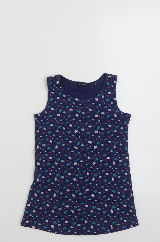 Blue Seven Girls Blue  100% Cotton Pullover Sweatshirt Size 3 Years  Pullover - Size 98cm
