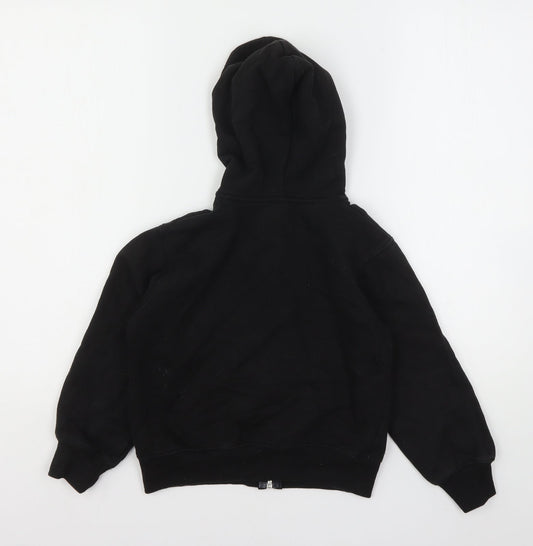 A2Z  Boys Black  Polyester Full Zip Hoodie Size 7-8 Years
