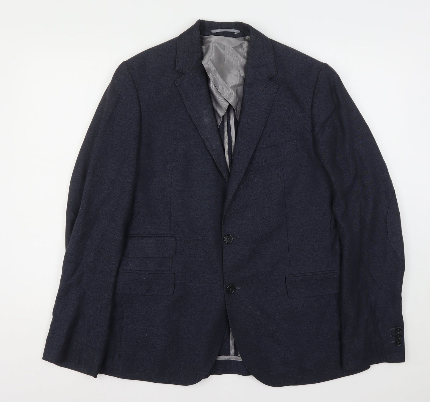 John Lewis  Mens Blue  Cotton Jacket Suit Jacket Size M