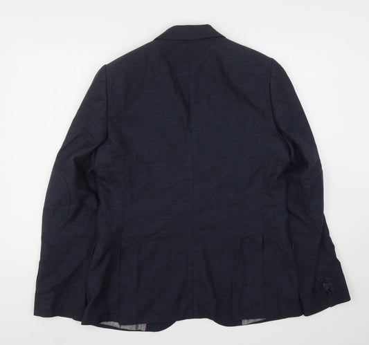 John Lewis  Mens Blue  Cotton Jacket Suit Jacket Size M