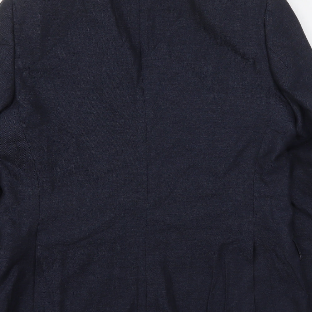 John Lewis  Mens Blue  Cotton Jacket Suit Jacket Size M