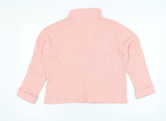 H&M Womens Pink  Viscose Pullover Sweatshirt Size S  Pullover
