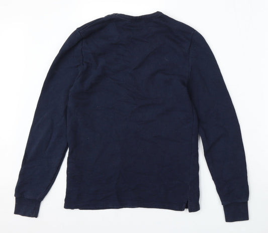 ASOS Mens Blue  Cotton Pullover Sweatshirt Size XS