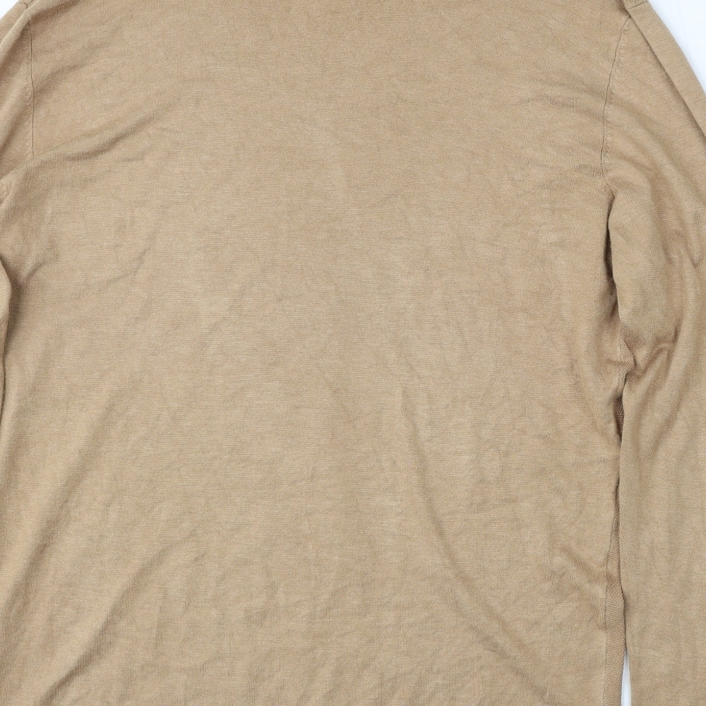 River Island Womens Brown Round Neck  Viscose Pullover Jumper Size XL