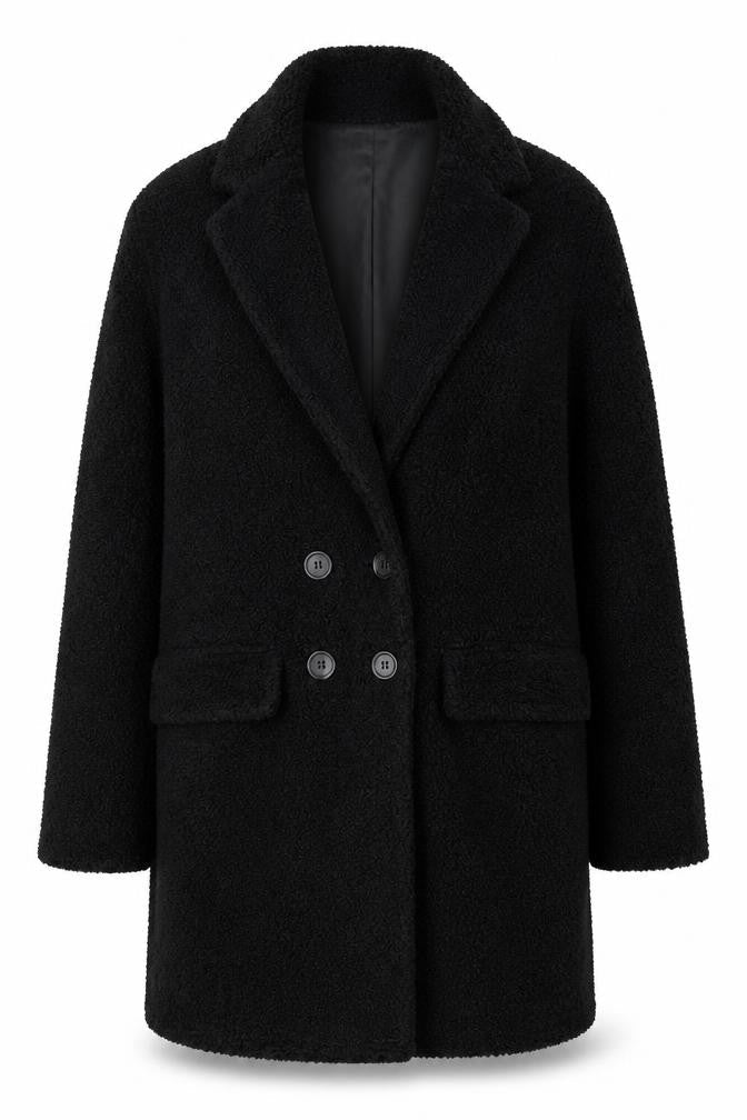 Boohoo Womens Black   Jacket  Size 12  Button