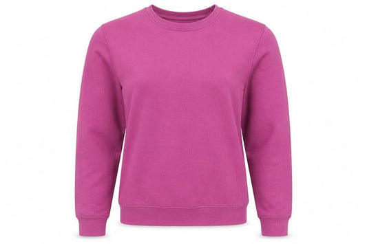 PRETTYLITTLETHING Womens Pink  Cotton Pullover Sweatshirt Size S