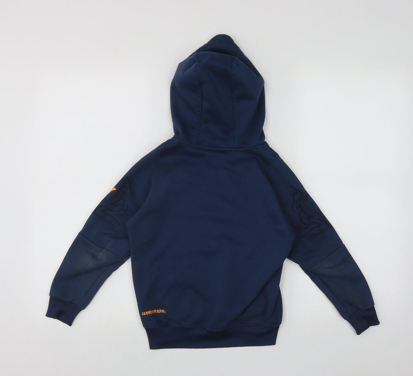Warrior Boys Blue  Polyester Pullover Hoodie Size 7-8 Years
