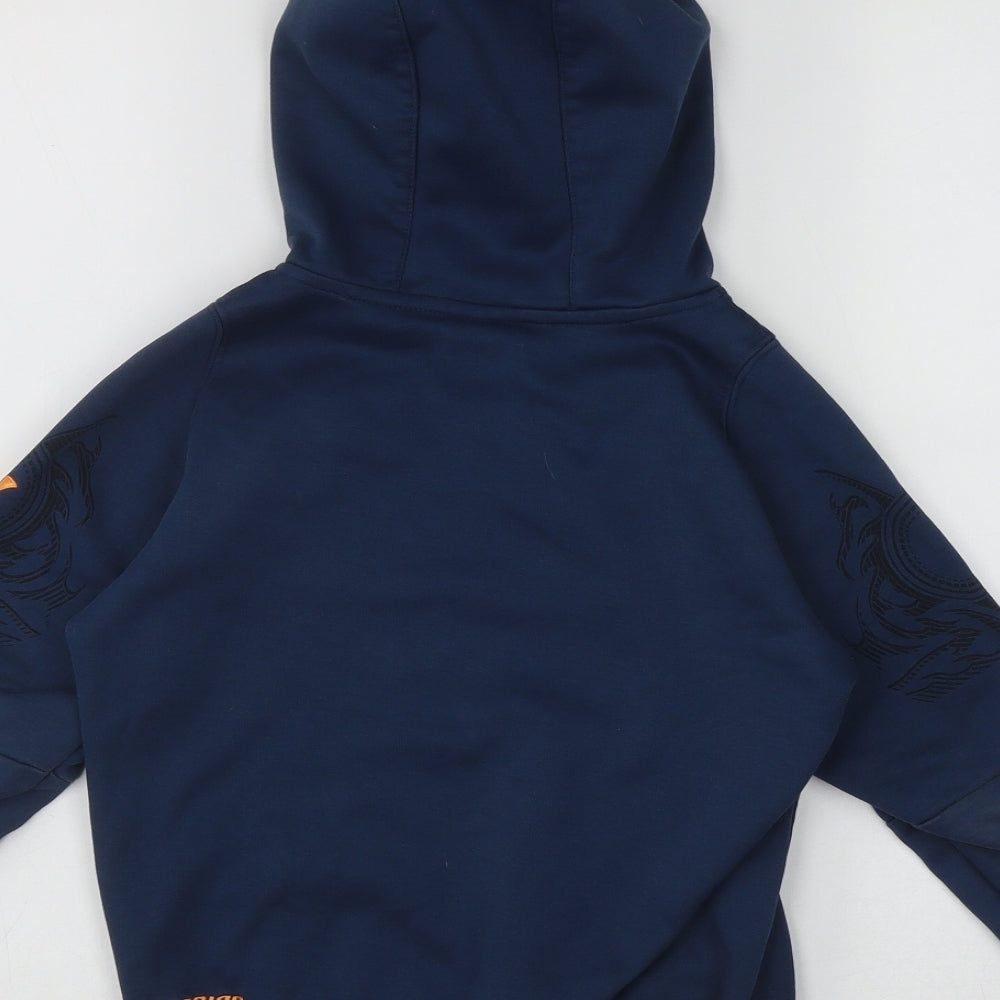 Warrior Boys Blue  Polyester Pullover Hoodie Size 7-8 Years