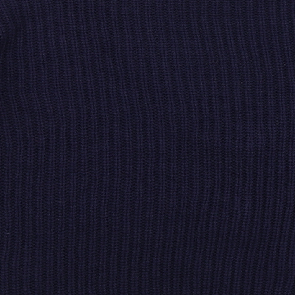 Studio Womens Blue V-Neck  Acrylic Cardigan Jumper Size 12