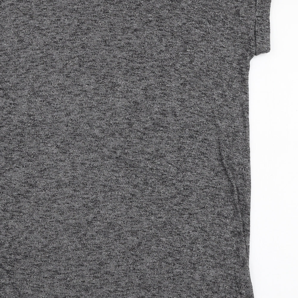 Woolworths Womens Grey  Rayon T-Shirt Dress  Size M  Round Neck Pullover