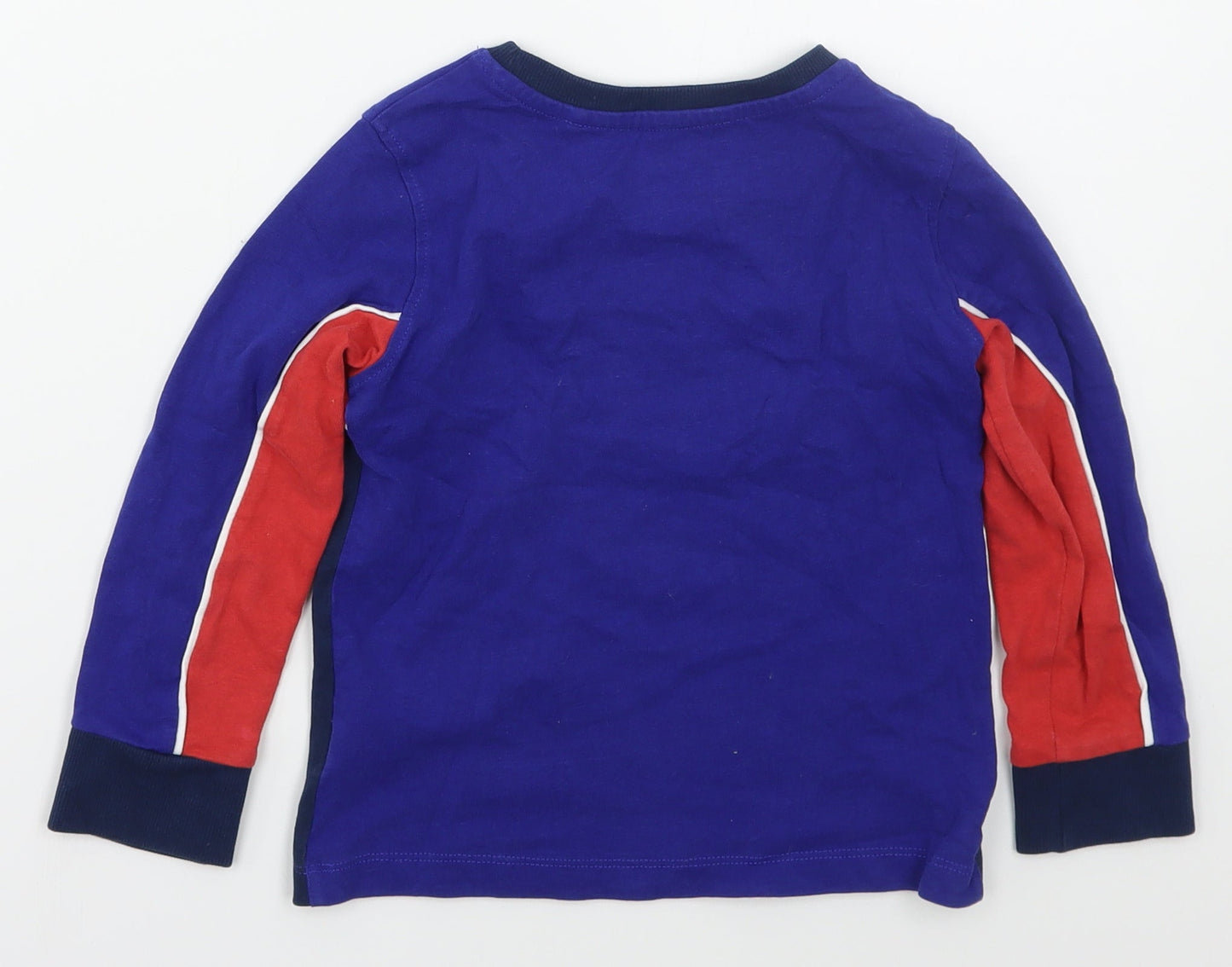 NEXT Boys Blue Striped Cotton Pullover Sweatshirt Size 4 Years  Pullover