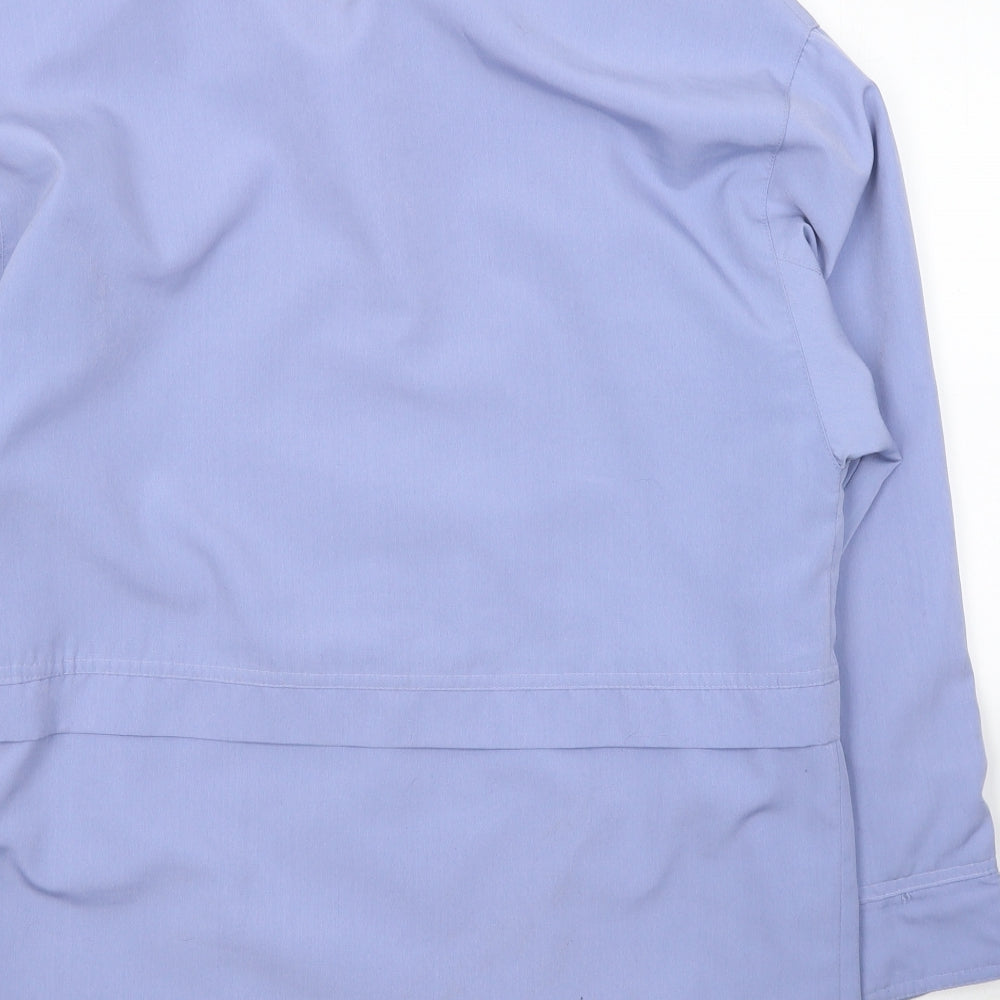Preworn Womens Blue   Jacket Coat Size 12  Button