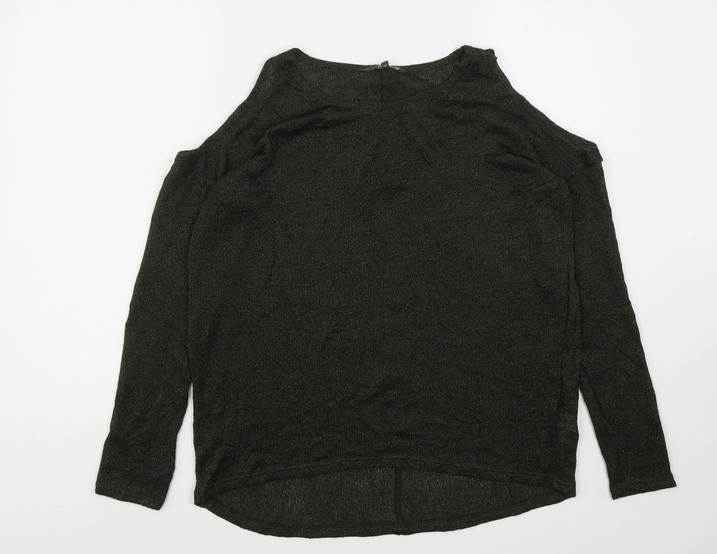 NEXT Womens Green Round Neck  Polyester Pullover Jumper Size 12