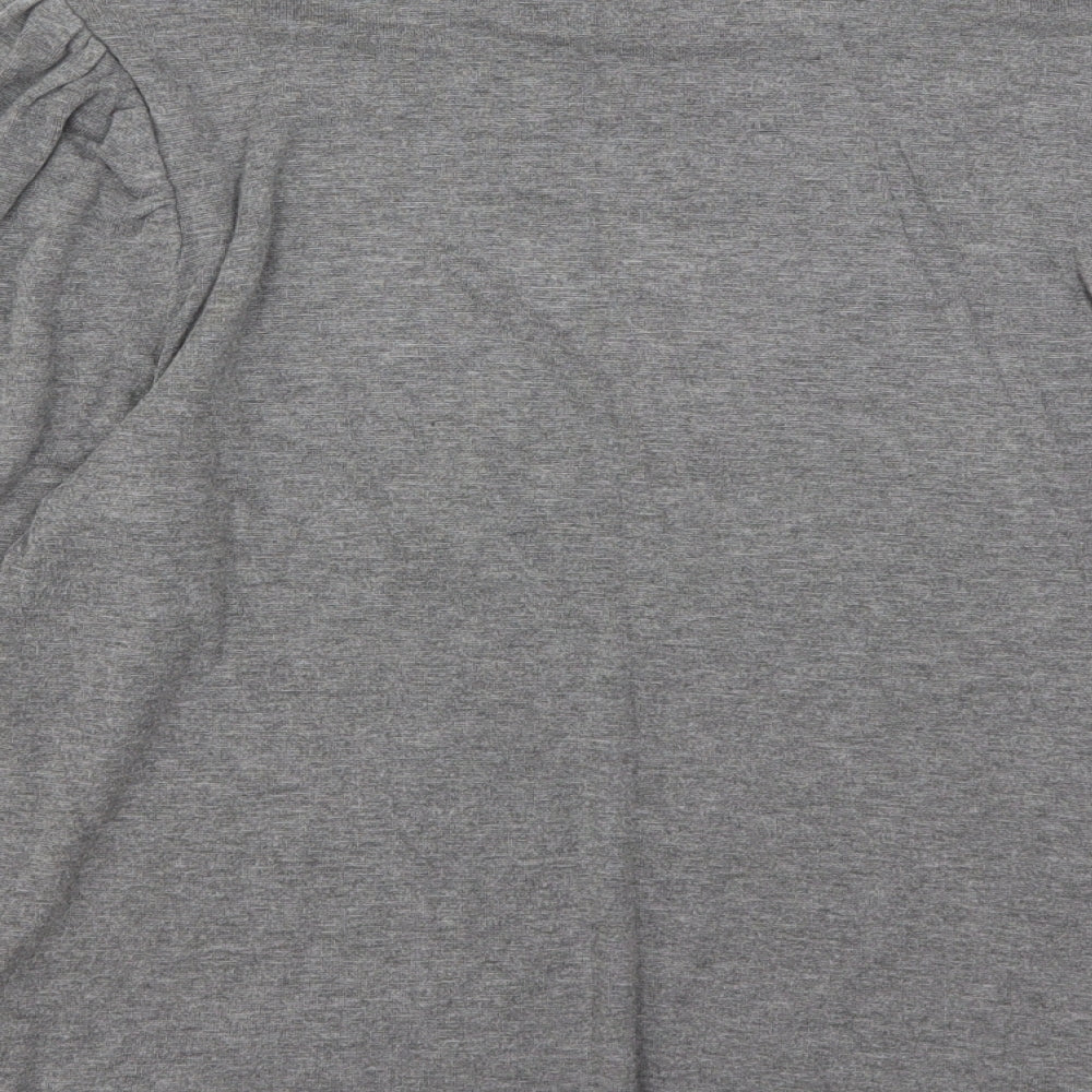 Warehouse Womens Grey Roll Neck  Viscose Pullover Jumper Size 12