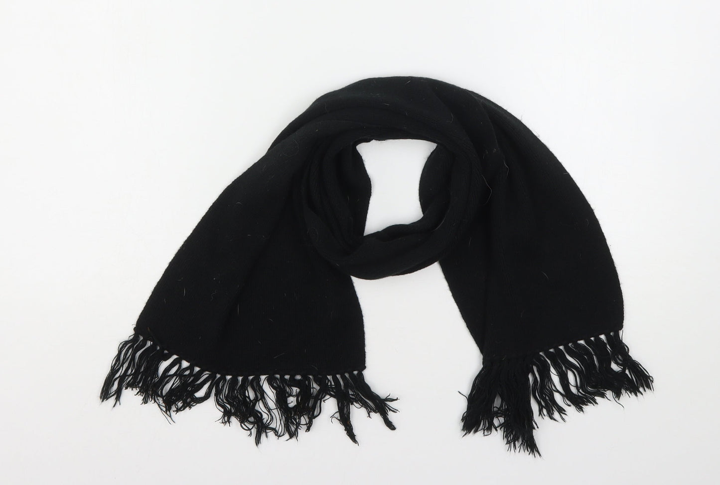 Preworn Womens Black  Polyester  Scarf