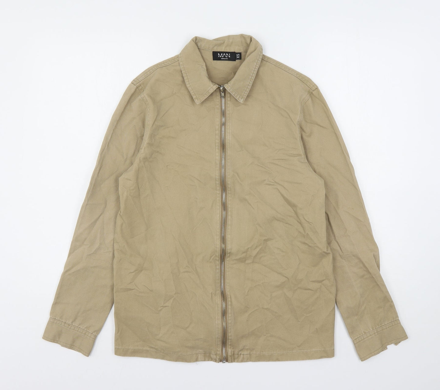 Boohoo Mens Beige   Jacket  Size XS