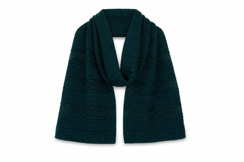 Luxe Womens Green  Acrylic  Shawl/Wrap