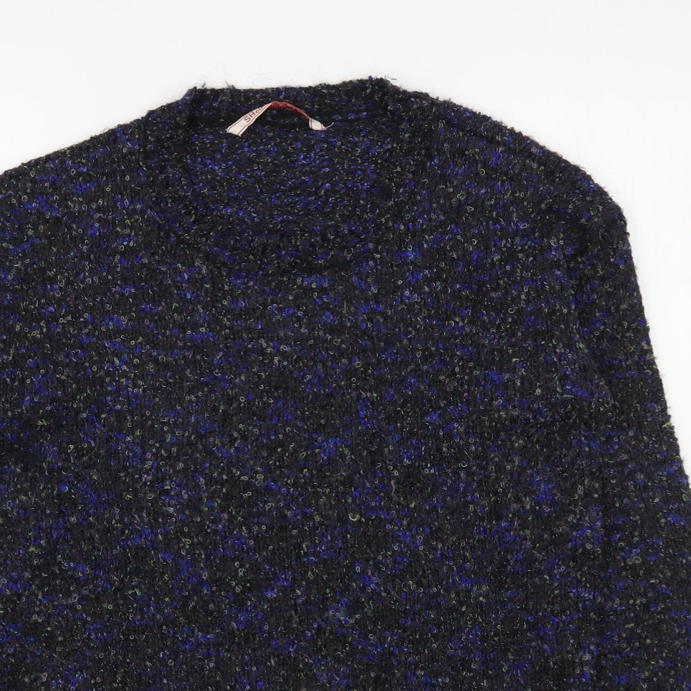 SHCollection Mens Multicoloured Round Neck  Acrylic Pullover Jumper Size M