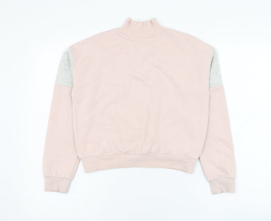 H&M Girls Pink  Cotton Pullover Sweatshirt Size 10-11 Years  Pullover - Paris