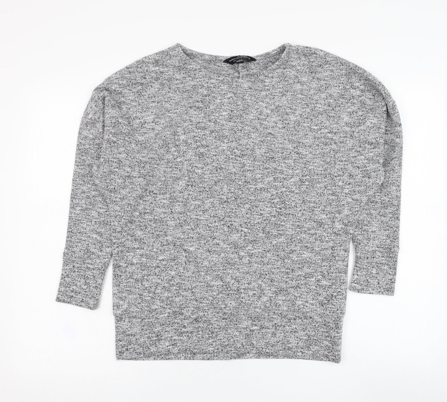 Dorothy Perkins Womens Grey  Polyester Pullover Sweatshirt Size 8  Pullover
