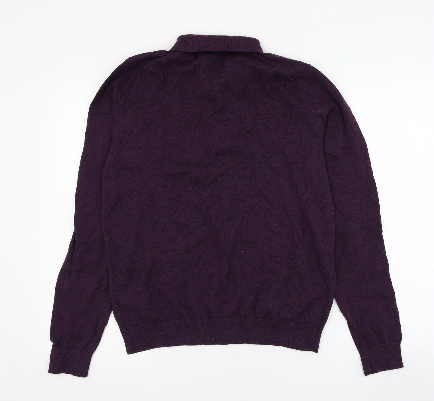 Marks and Spencer Mens Purple  Cotton Pullover Sweatshirt Size M