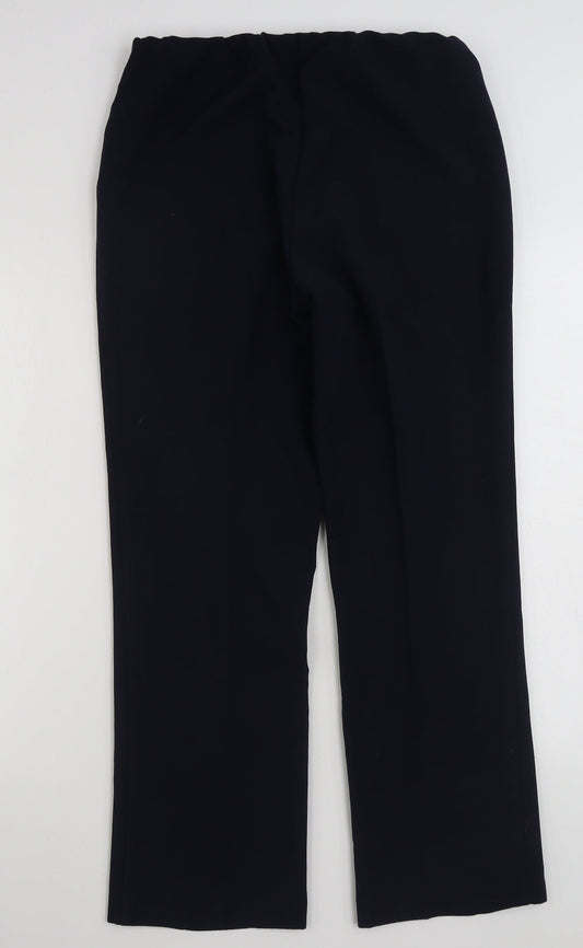 Vida Vi  Womens Blue  Polyester Trousers  Size 10 L29 in Regular