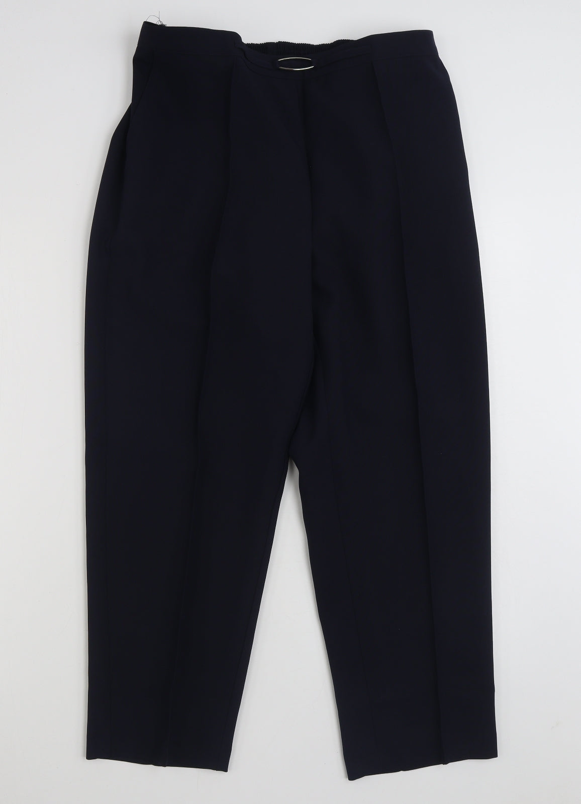 JD WILLIAMS  Womens Blue  Polyester Trousers  Size 14 L25 in Regular