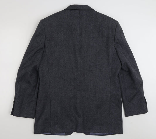 Marks and Spencer Mens Blue  Wool Jacket Suit Jacket Size M