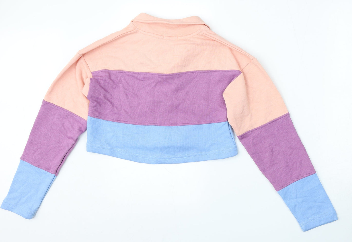 I SAW IT FIRST Womens Multicoloured Striped Polyester Pullover Sweatshirt Size 6