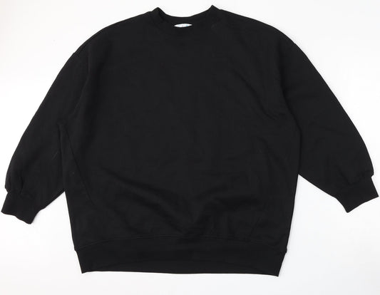 Primark Womens Black  Polyester Pullover Sweatshirt Size 12