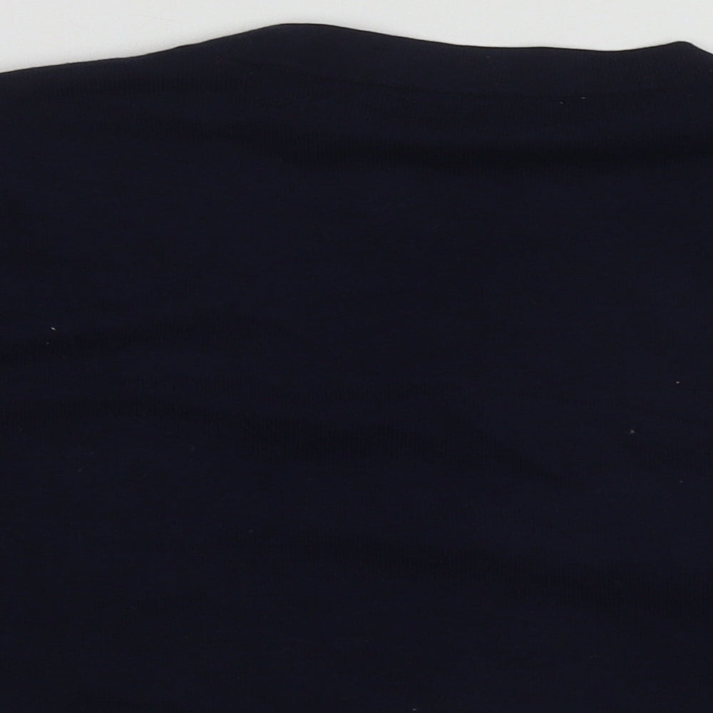 Monsoon Womens Blue Round Neck  Polyester Cardigan Jumper Size M