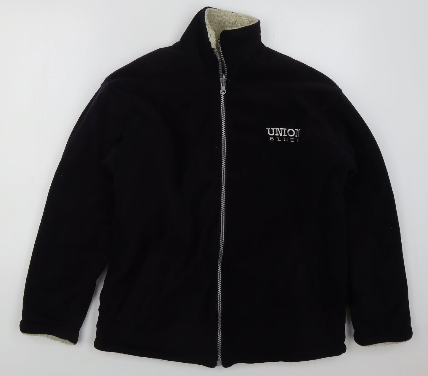 Union Blues Mens Black   Jacket  Size S  Zip