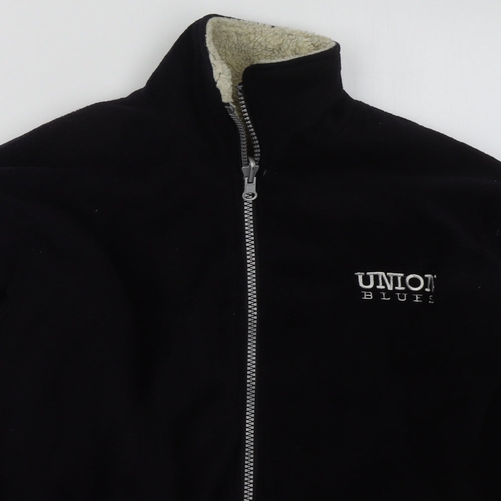 Union Blues Mens Black   Jacket  Size S  Zip