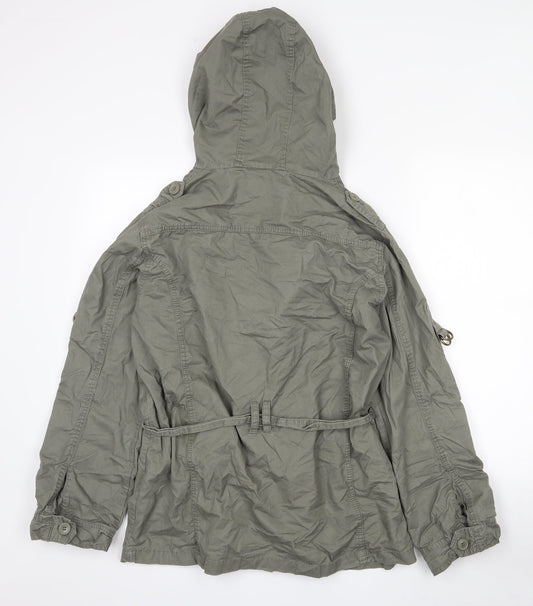 Demin Co Womens Green   Overcoat Coat Size 12  Button