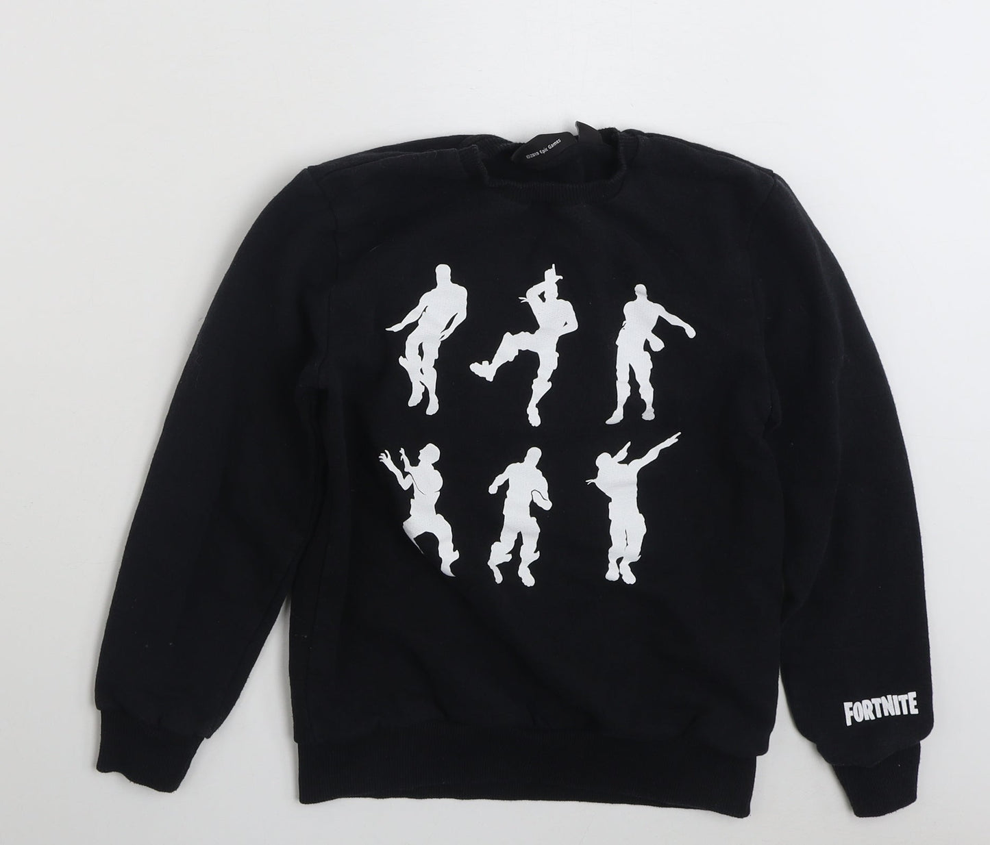 Primark Girls Black  Polyester Pullover Sweatshirt Size M  Pullover - Fortnite