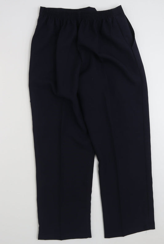 Preworn Womens Blue  Polyester Trousers  Size 16 L26 in Regular