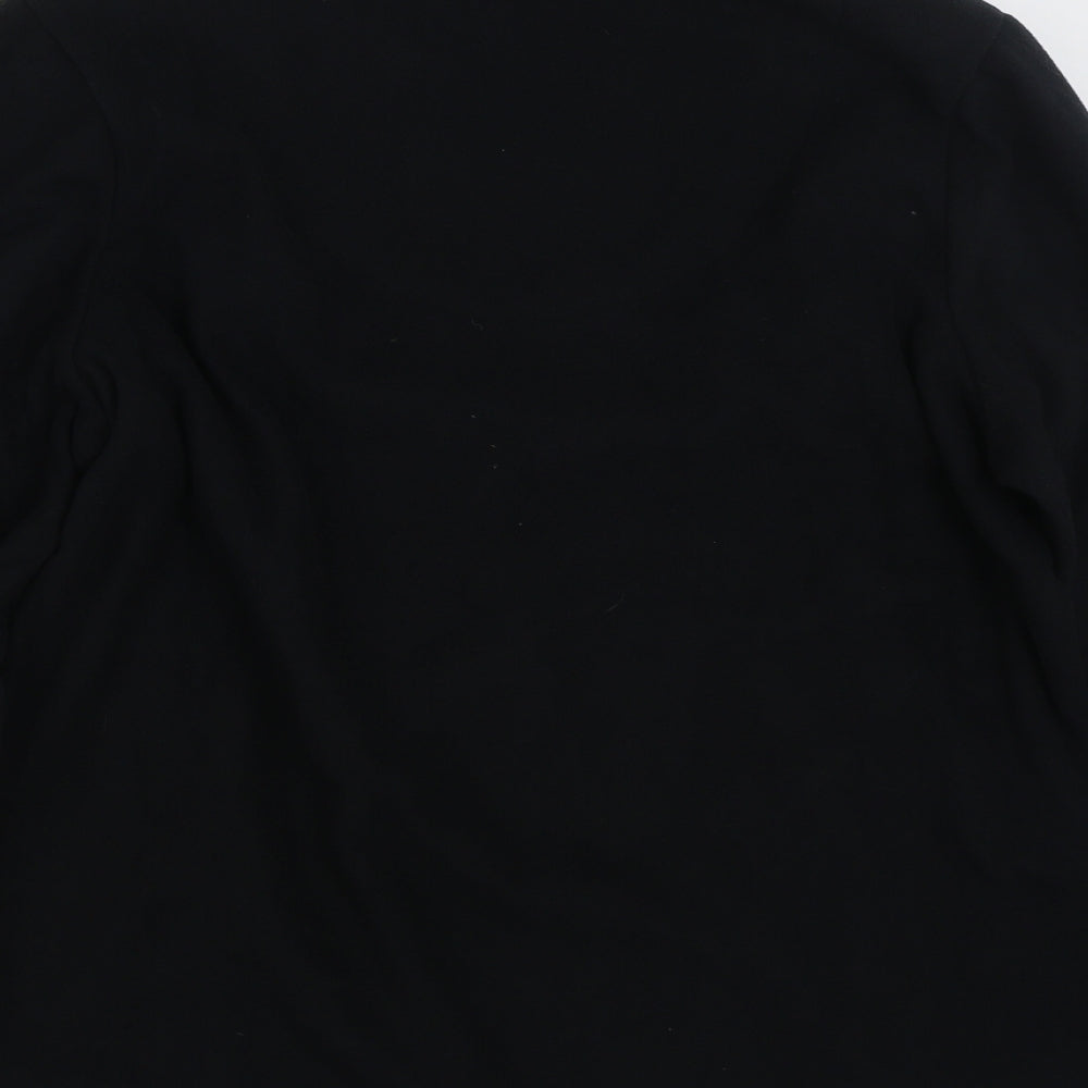 Marks and Spencer Womens Black  100% Polyester Pullover Sweatshirt Size 16  Pullover