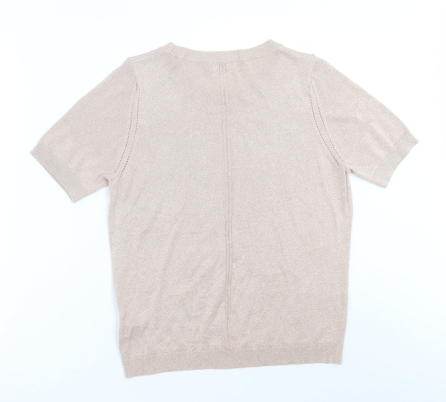 Classic Womens Pink  Modal Basic T-Shirt Size 14 Crew Neck