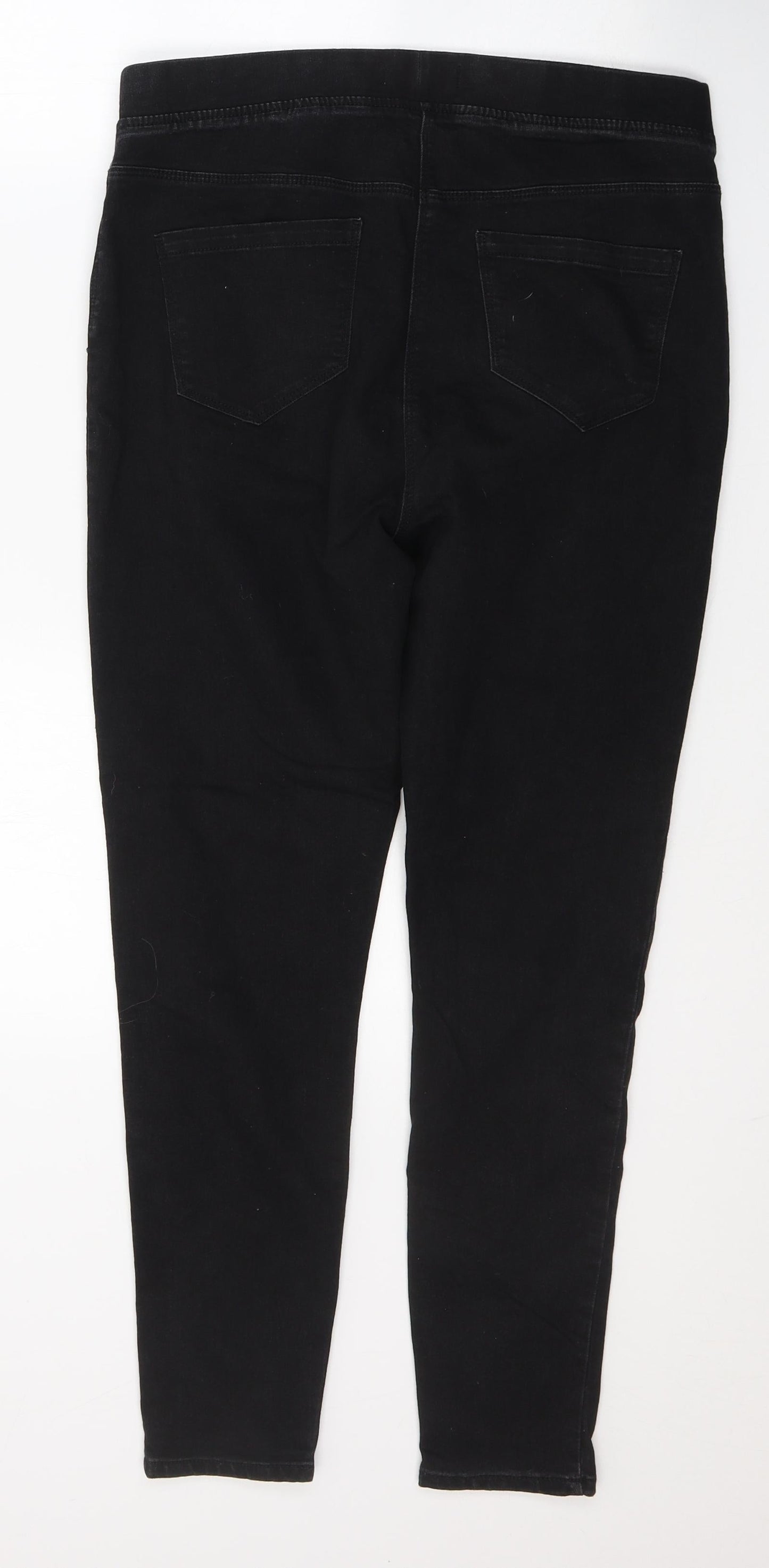 Studio Womens Black  Cotton Jegging Jeans Size 12 L27 in Regular