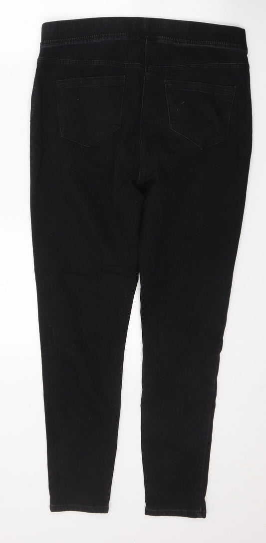 Studio Womens Black  Cotton Jegging Jeans Size 12 L27 in Regular