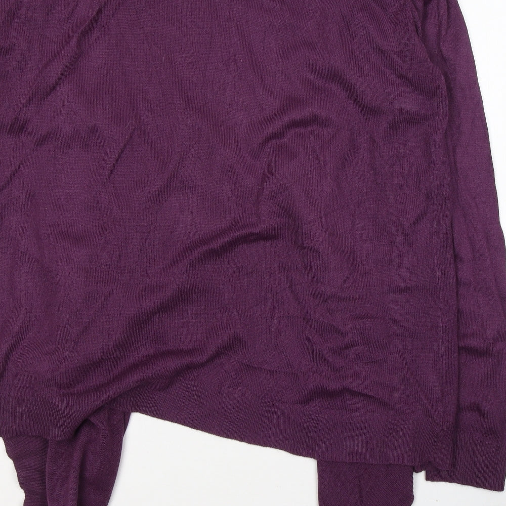 Wardrobe Womens Purple Round Neck  Acrylic Pullover Jumper Size 16