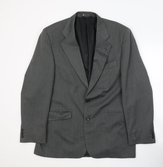 Chatsworth Mens Grey  Polyacrylate Fibre Jacket Suit Jacket Size M