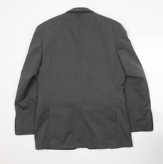 Chatsworth Mens Grey  Polyacrylate Fibre Jacket Suit Jacket Size M