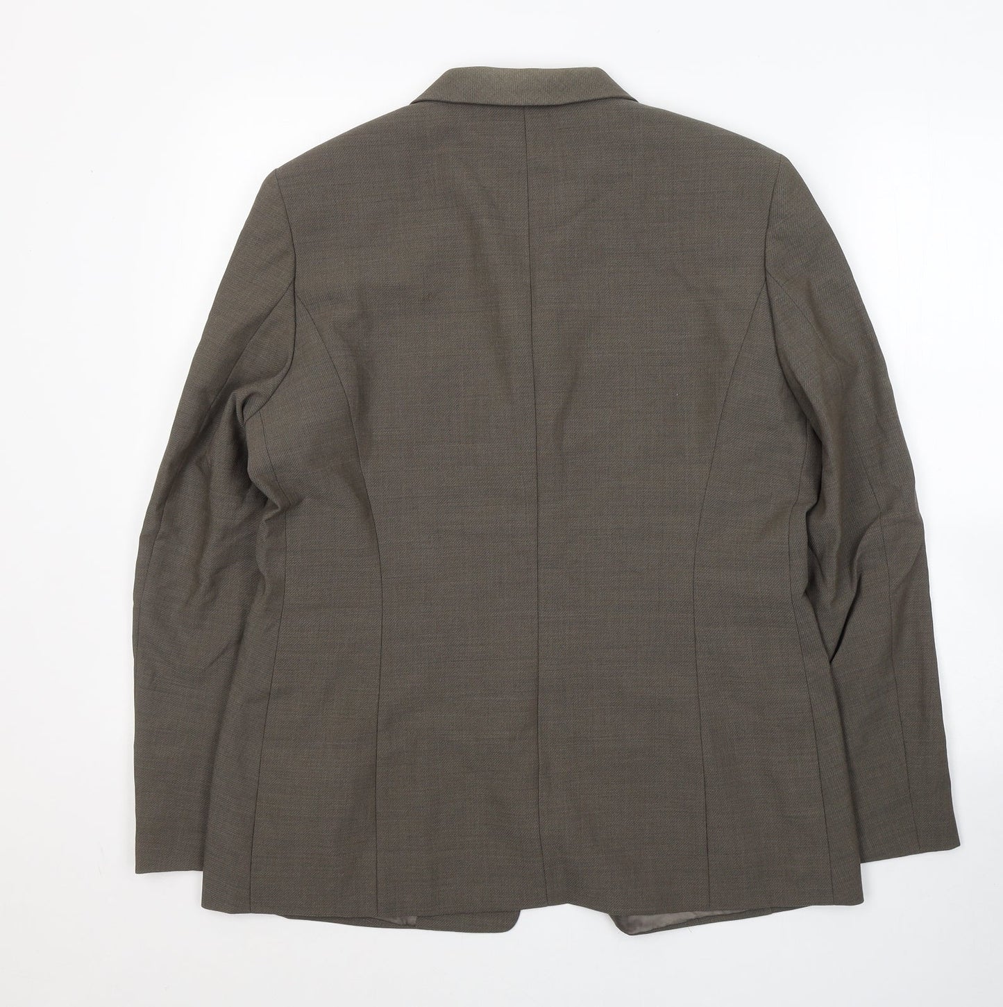 Marks and Spencer Womens Brown  Polyester Jacket Suit Jacket Size 14