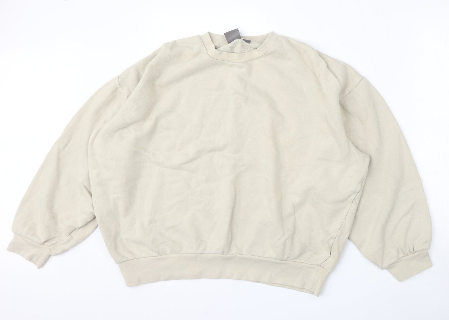 ASOS Womens Beige  Cotton Pullover Sweatshirt Size S